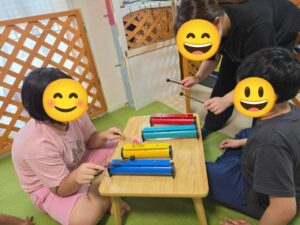 8月リトミック　サウンドブロック　ふじの組